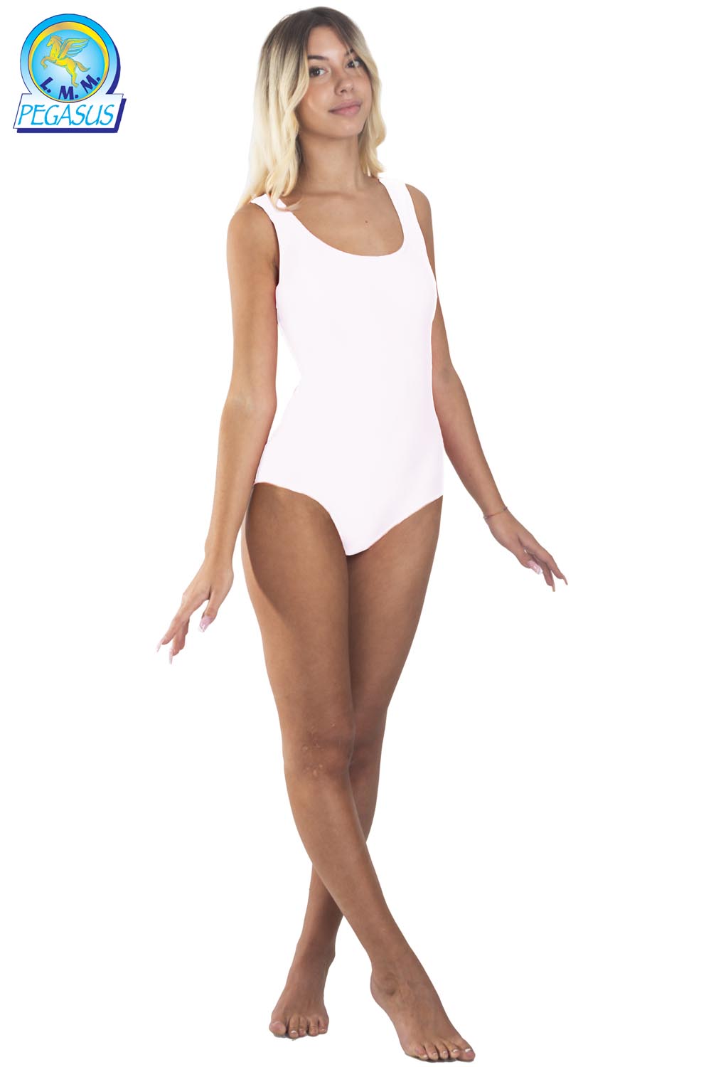 BODY IN LYCRA SMANICATO BIANCO DONNA